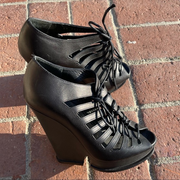 YSL Hortense Wedge Heels - Picture 2 of 14